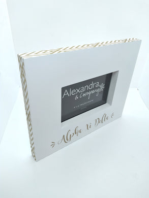 White Block Frame - Alpha Xi Delta