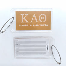 Acrylic Luggage Tag - Kappa Alpha Theta