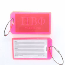 Acrylic Luggage Tag - Pi Beta Phi