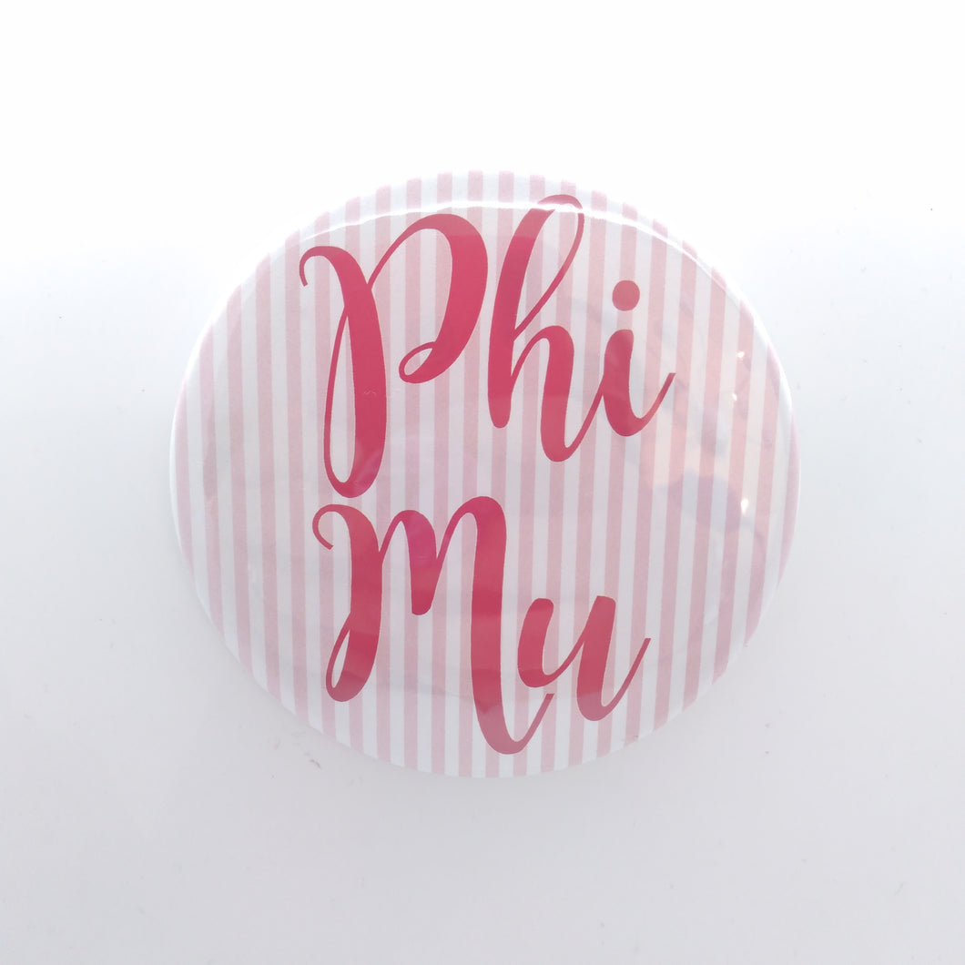 Pinstripe Button- Phi Mu