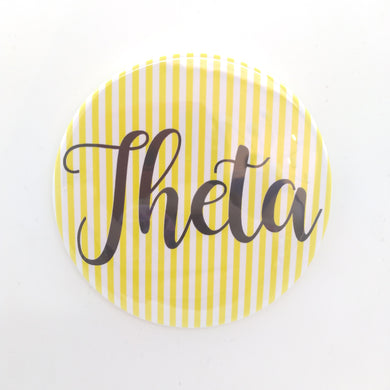 Pinstripe Button- Kappa Alpha Theta
