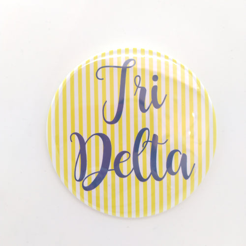 Pinstripe Button- Delta Delta Delta