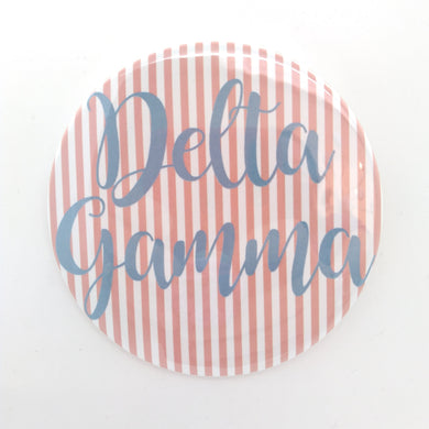 Pinstripe Button- Delta Gamma