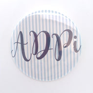 Pinstripe Button- Alpha Delta Pi