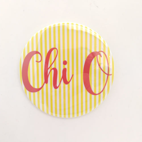 Pinstripe Button- Chi Omega