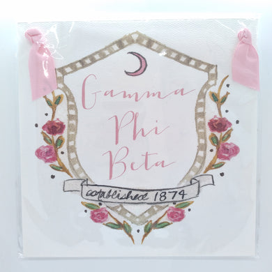 Crest Motif Wall Hanging- Gamma Phi Beta