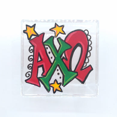 Square Acrylic Box - Alpha Chi Omega