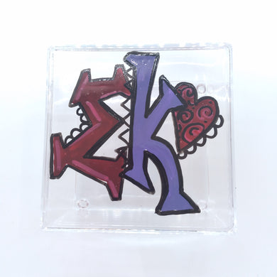 Square Acrylic Box - Sigma Kappa