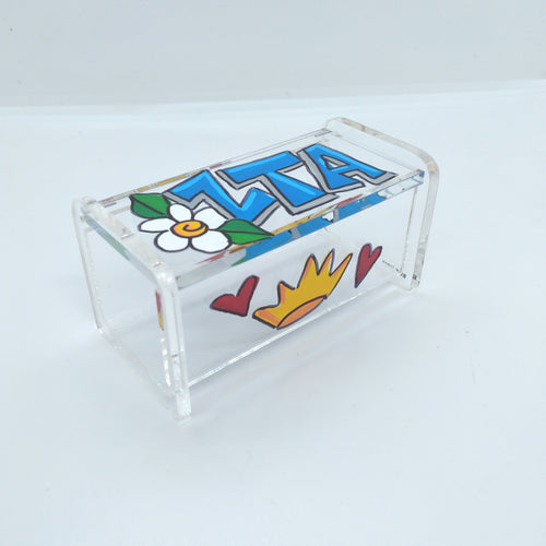 Hinged Acrylic Box - Zeta Tau Alpha