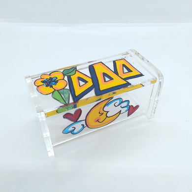 Hinged Acrylic Box - Delta Delta Delta