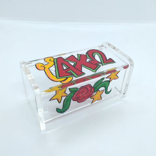 Hinged Acrylic Box - Alpha Chi Omega