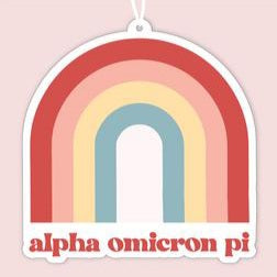 Rainbow Air Fresheners - Alpha Omicron Pi