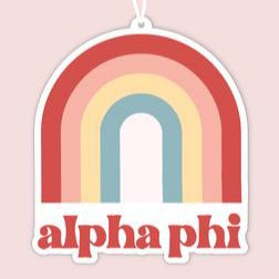 Rainbow Air Fresheners - Alpha Phi