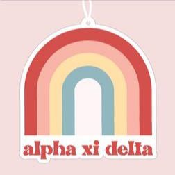 Rainbow Air Fresheners - Alpha Xi Delta