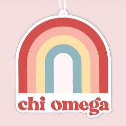 Rainbow Air Fresheners - Chi Omega