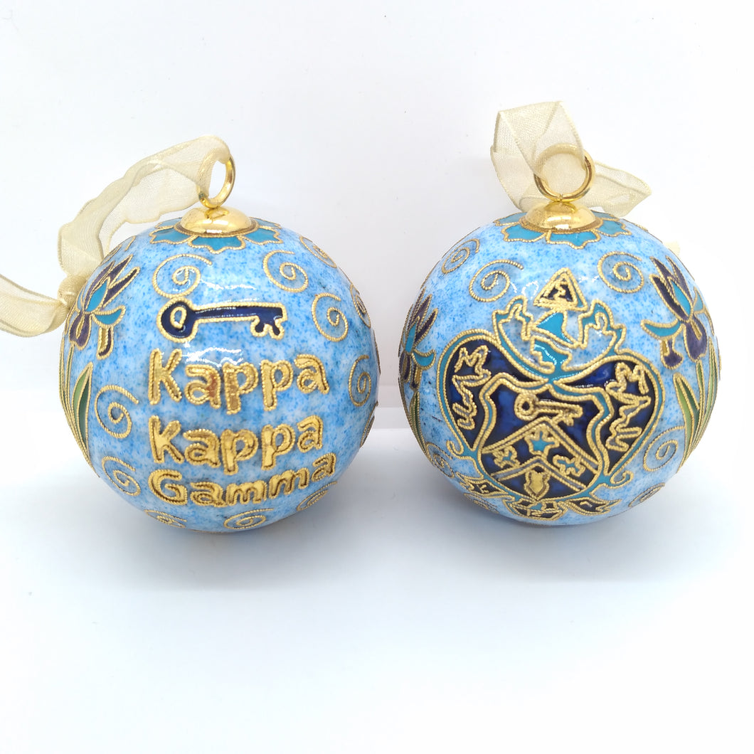 Exclusive Cloisonne Ornament- Kappa Kappa Gamma