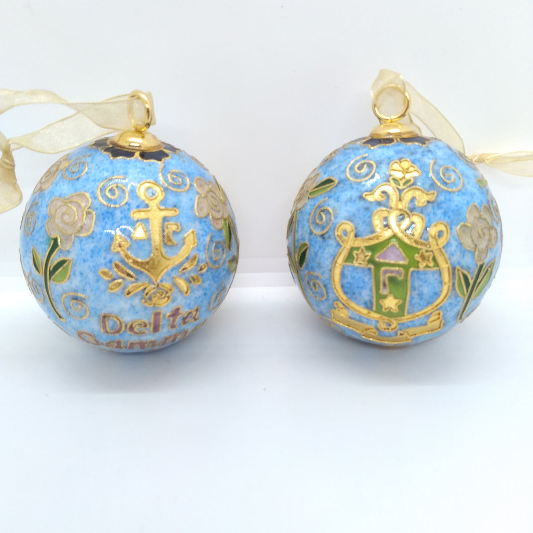 Exclusive Cloisonne Ornament- Delta Gamma