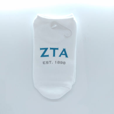 No Show Socks- Zeta Tau Alpha