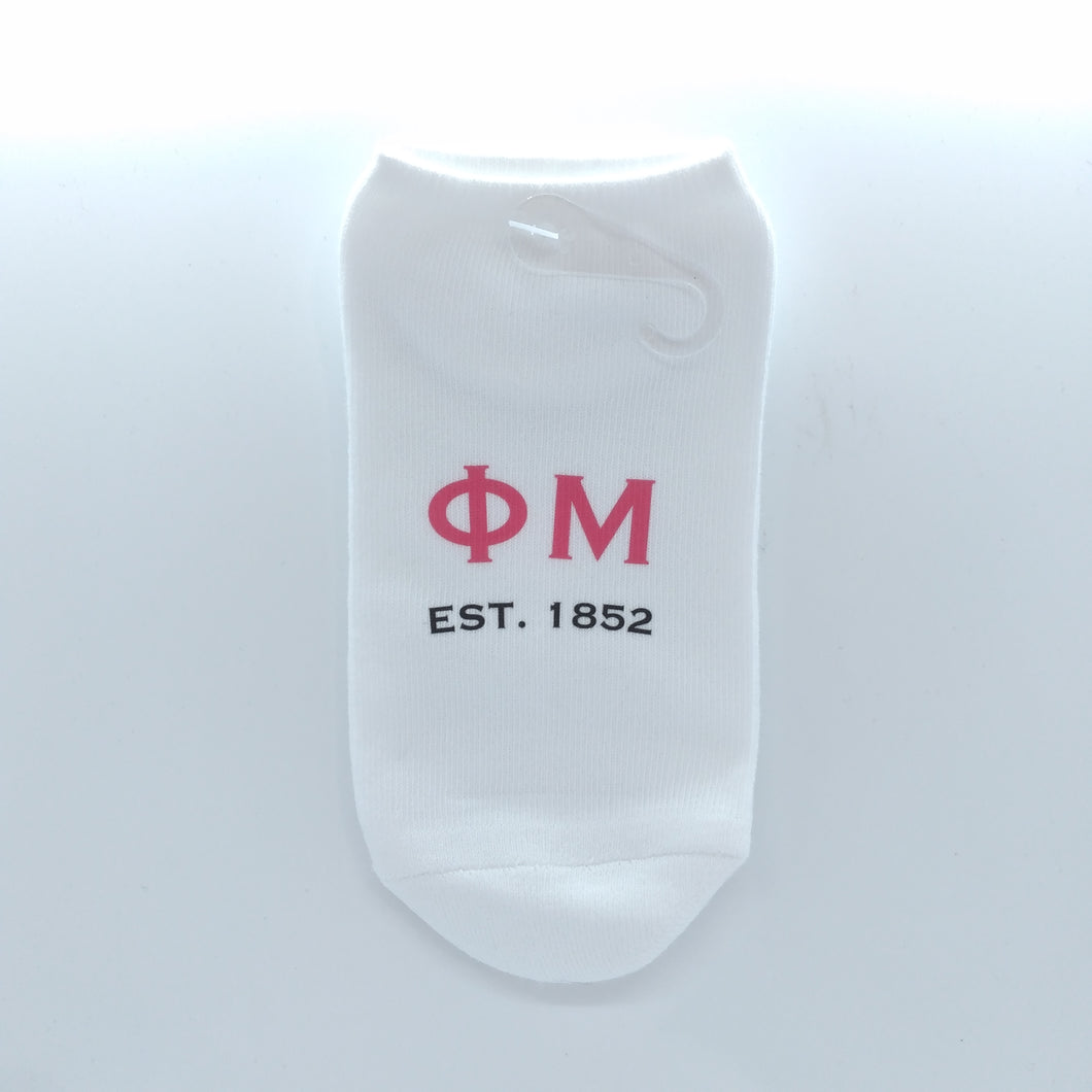 No Show Socks- Phi Mu