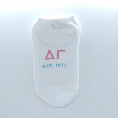 No Show Socks- Delta Gamma