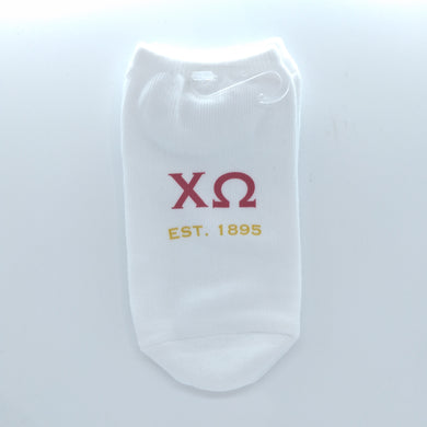 No Show Socks- Chi Omega