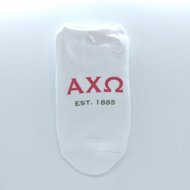 No Show  Socks- Alpha Chi Omega