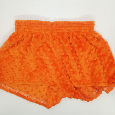 Minky Dot Shorts- Orange