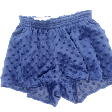 Minky Dot Shorts- Midnight