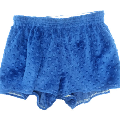 Minky Dot Shorts- Royal