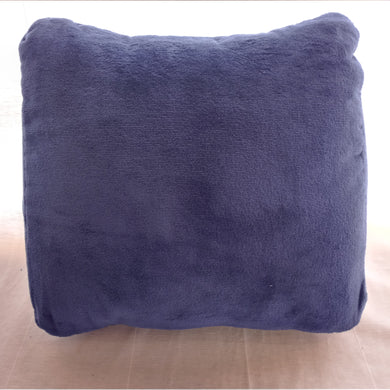 Terry Velour Wedge Pillow- Navy