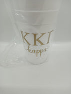 Styrofoam Cups - Letters and Name - Kappa Kappa Gamma