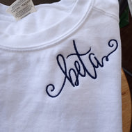 Script monogram sweatshirt - Kappa Beta Gamma