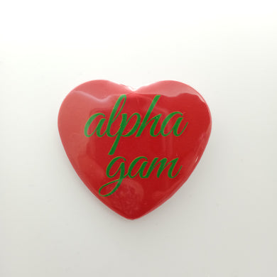 Heart Button- Alpha Gamma Delta