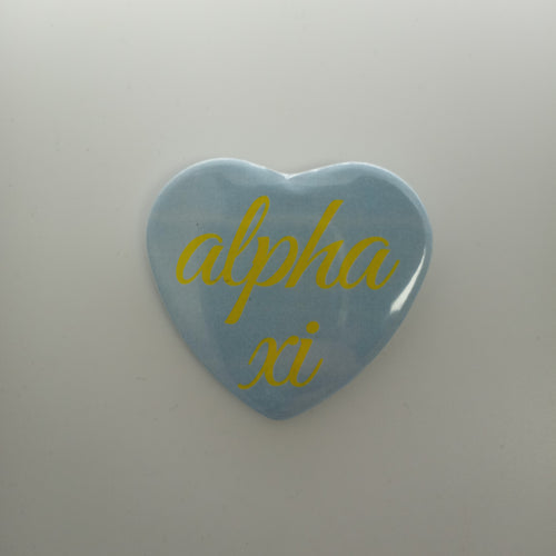 Heart Button- Alpha Xi Delta