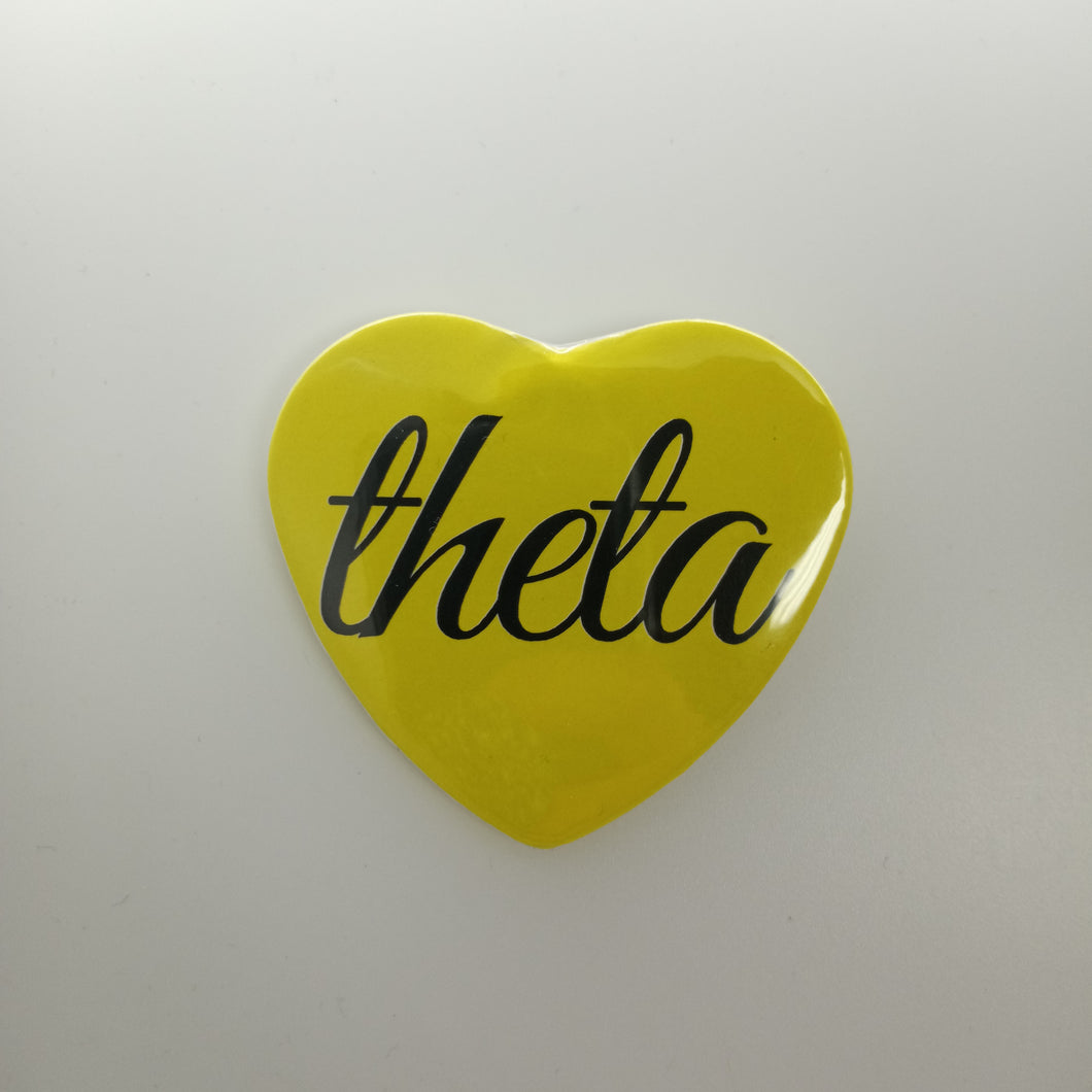 Heart Button- Kappa Alpha Theta