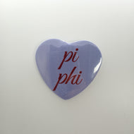 Heart Button- Pi Beta Phi