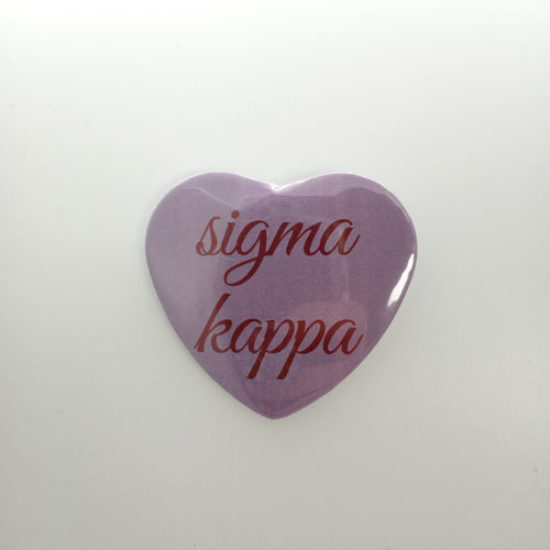 Heart Button- Sigma Kappa