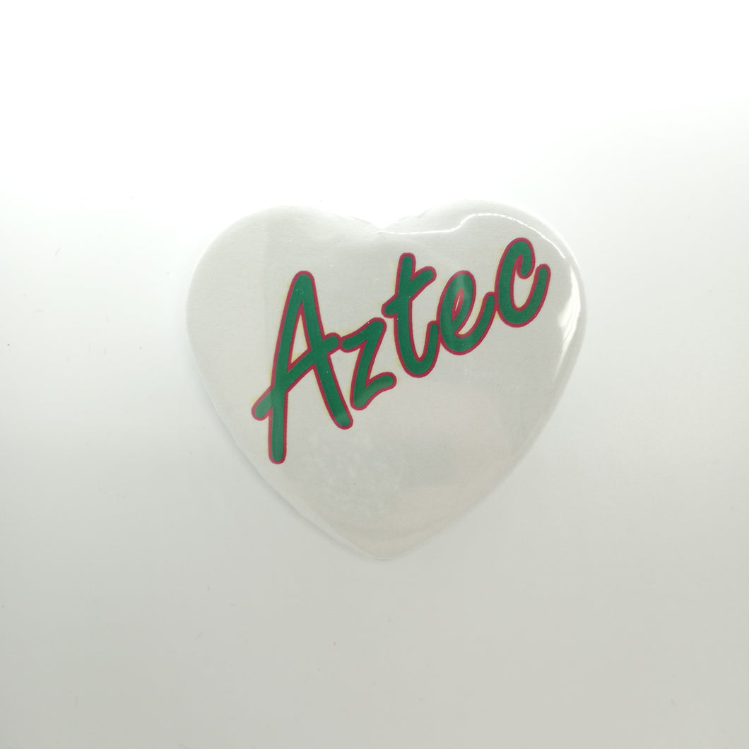 Heart Button- Aztec