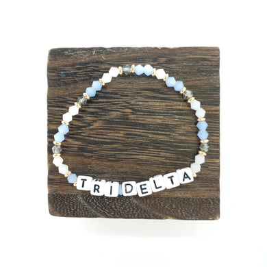 Colored Name Bracelet- Delta Delta Delta