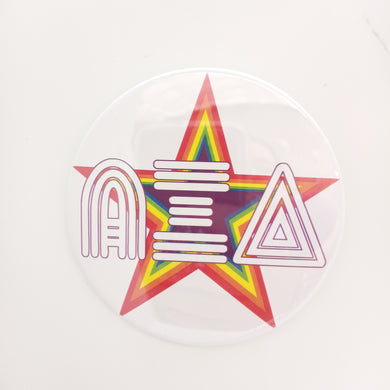 Rainbow Star Button - Alpha Xi Delta