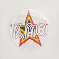 Rainbow Star Button - Kappa Alpha Theta