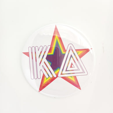 Rainbow Star Button - Kappa Delta