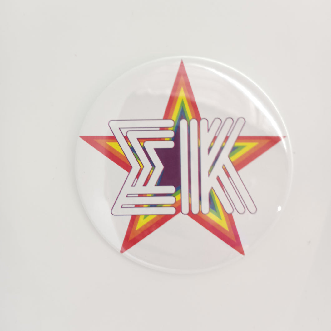 Rainbow Star Button - Sigma Kappa