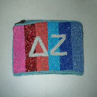 Greek Stripe Pouch-Delta Zeta