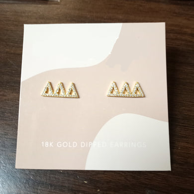 Stud Earrings- Delta Delta Delta