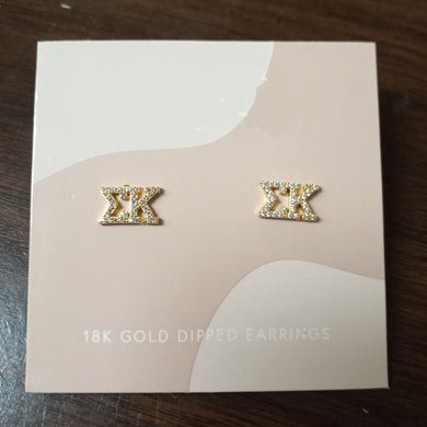 Stud Earrings- Sigma Kappa