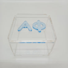 Clear Box with Acrylic Letters- Alpha Phi