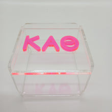Clear Box with Acrylic Letters- Kappa Alpha Theta