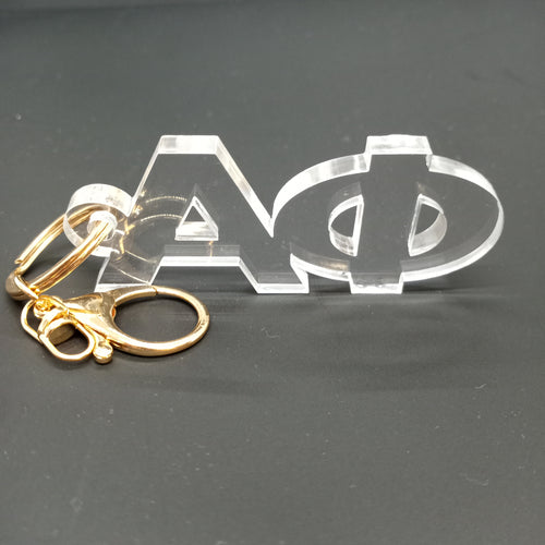 Acrylic Letter Keychain- Alpha Phi