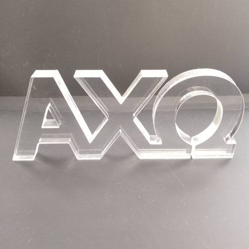 Acrylic Shelf Letters- Alpha Chi Omega